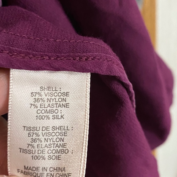 Rebecca Taylor Sleeveless Suiting Ponte Knit Fit & Flare Dress in Wine Sz-2 - Picture 7 of 9